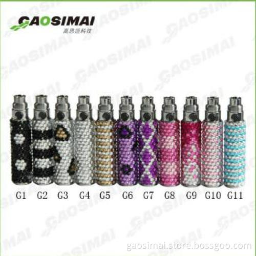 2013 fashion bling bling design crystal ego cigarette battery